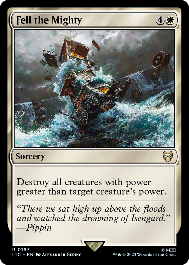 Fell the Mighty (LTC-167) - Tales of Middle-earth Commander - Premium MTG Single from Wizards of the Coast - Just $0.08! Shop now at Game Crave Tournament Store