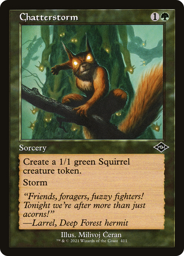 Chatterstorm (MH2-411) - Modern Horizons 2 Etched Foil - Premium MTG Single from Wizards of the Coast - Just $0.25! Shop now at Game Crave Tournament Store
