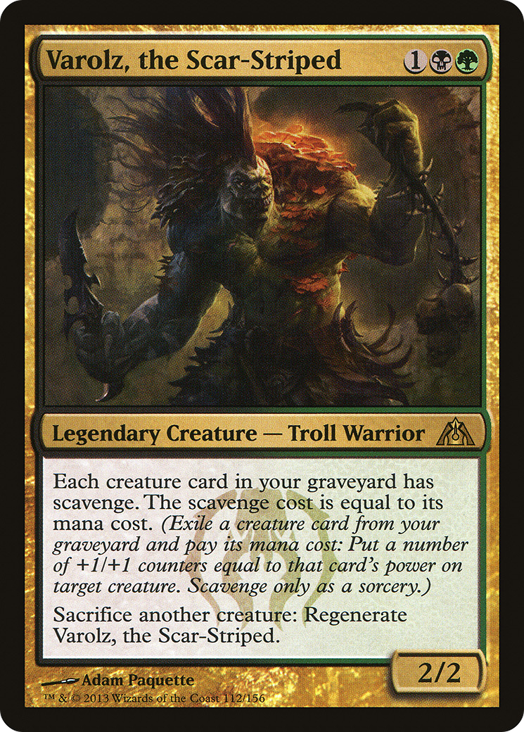 Varolz, the Scar-Striped (DGM-112) - Dragon's Maze - Premium MTG Single from Wizards of the Coast - Just $0.11! Shop now at Game Crave Tournament Store