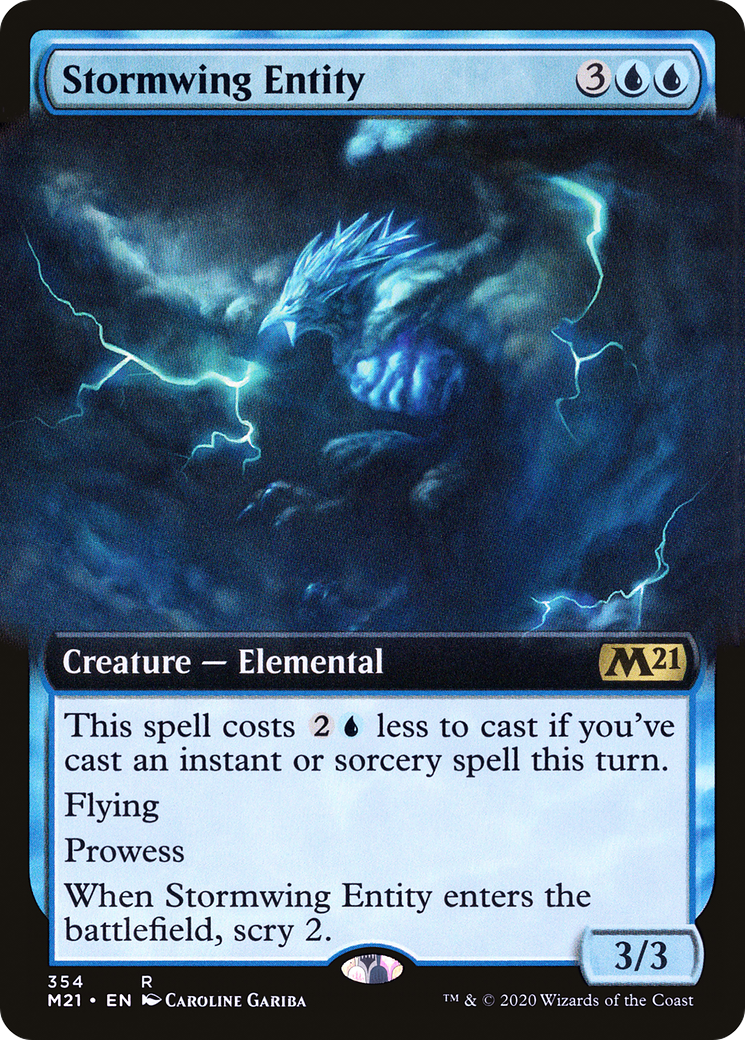 Stormwing Entity (M21-354) - Core Set 2021: (Extended Art) Foil - Premium MTG Single from Wizards of the Coast - Just $0.20! Shop now at Game Crave Tournament Store
