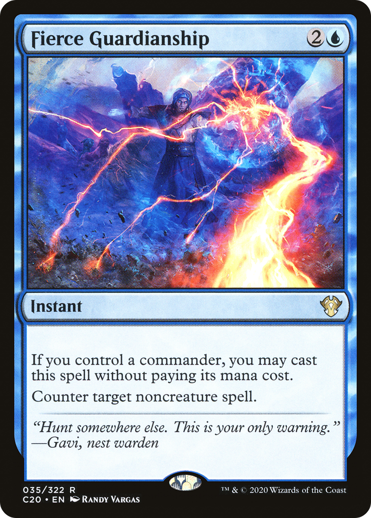 Fierce Guardianship (C20-035) - Commander 2020 - Premium MTG Single from Wizards of the Coast - Just $32.22! Shop now at Game Crave Tournament Store