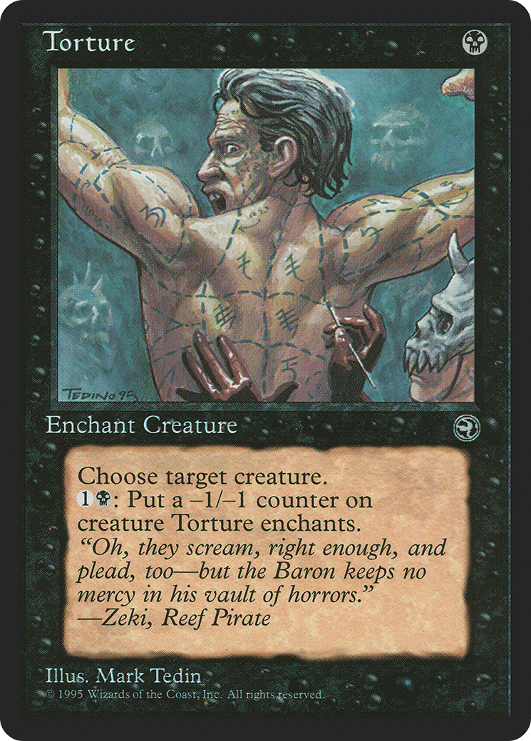 Torture (HML-59B) - Homelands - Premium MTG Single from Wizards of the Coast - Just $0.08! Shop now at Game Crave Tournament Store