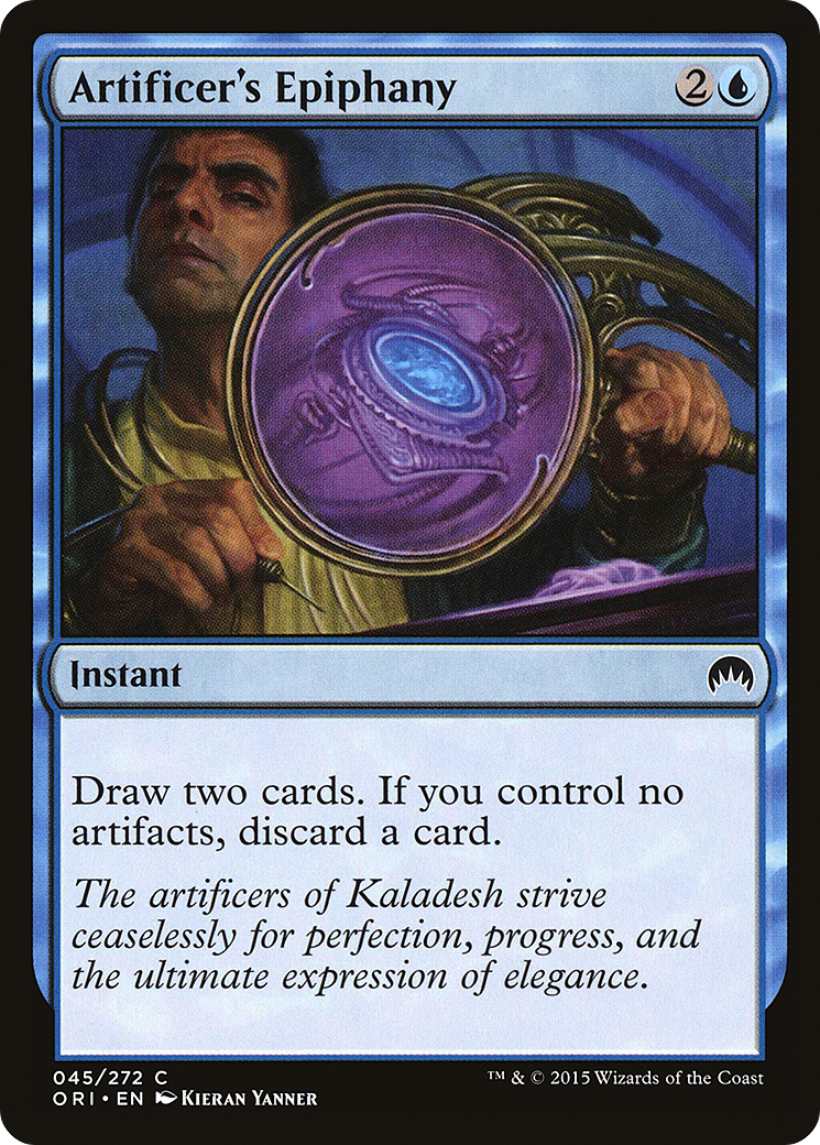 Artificer's Epiphany (ORI-045) - Magic Origins Foil - Premium MTG Single from Wizards of the Coast - Just $0.08! Shop now at Game Crave Tournament Store