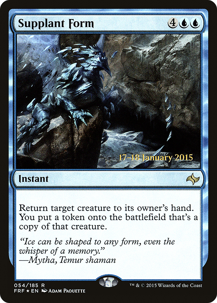 Supplant Form (PFRF-54S) - Fate Reforged Promos Foil - Premium MTG Single from Wizards of the Coast - Just $0.73! Shop now at Game Crave Tournament Store
