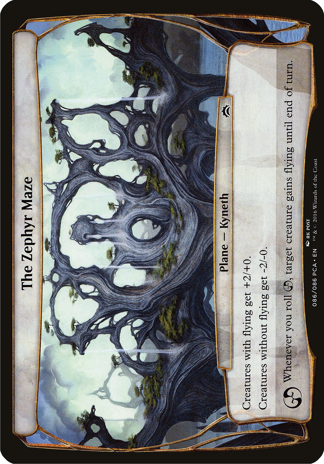 The Zephyr Maze (OPCA-086) - Planechase Anthology Planes - Premium MTG Single from Wizards of the Coast - Just $0.52! Shop now at Game Crave Tournament Store
