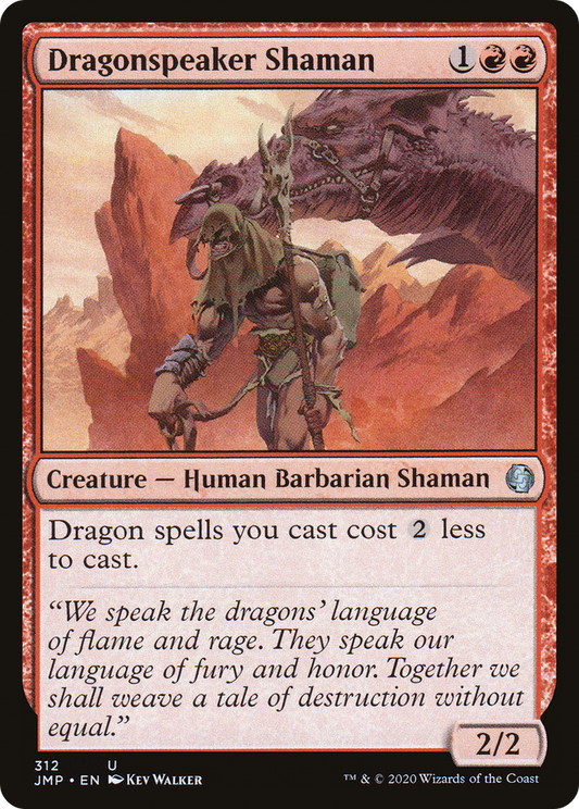 Dragonspeaker Shaman (JMP-312) - Jumpstart - Premium MTG Single from Wizards of the Coast - Just $1.38! Shop now at Game Crave Tournament Store