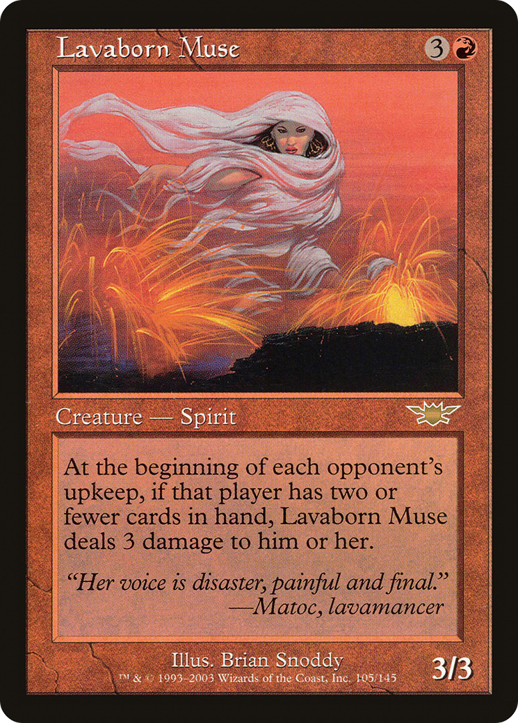Lavaborn Muse (LGN-105) - Legions Foil - Premium MTG Single from Wizards of the Coast - Just $4.40! Shop now at Game Crave Tournament Store