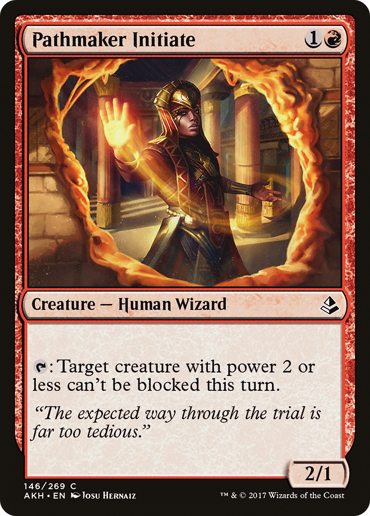 Pathmaker Initiate (AKH-146) - Amonkhet Foil - Premium MTG Single from Wizards of the Coast - Just $0.08! Shop now at Game Crave Tournament Store