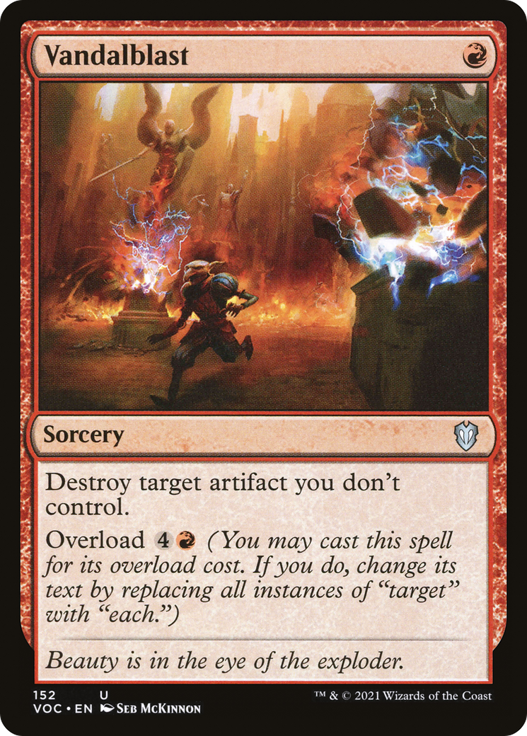 Vandalblast (VOC-152) - Crimson Vow Commander - Premium MTG Single from Wizards of the Coast - Just $2.24! Shop now at Game Crave Tournament Store