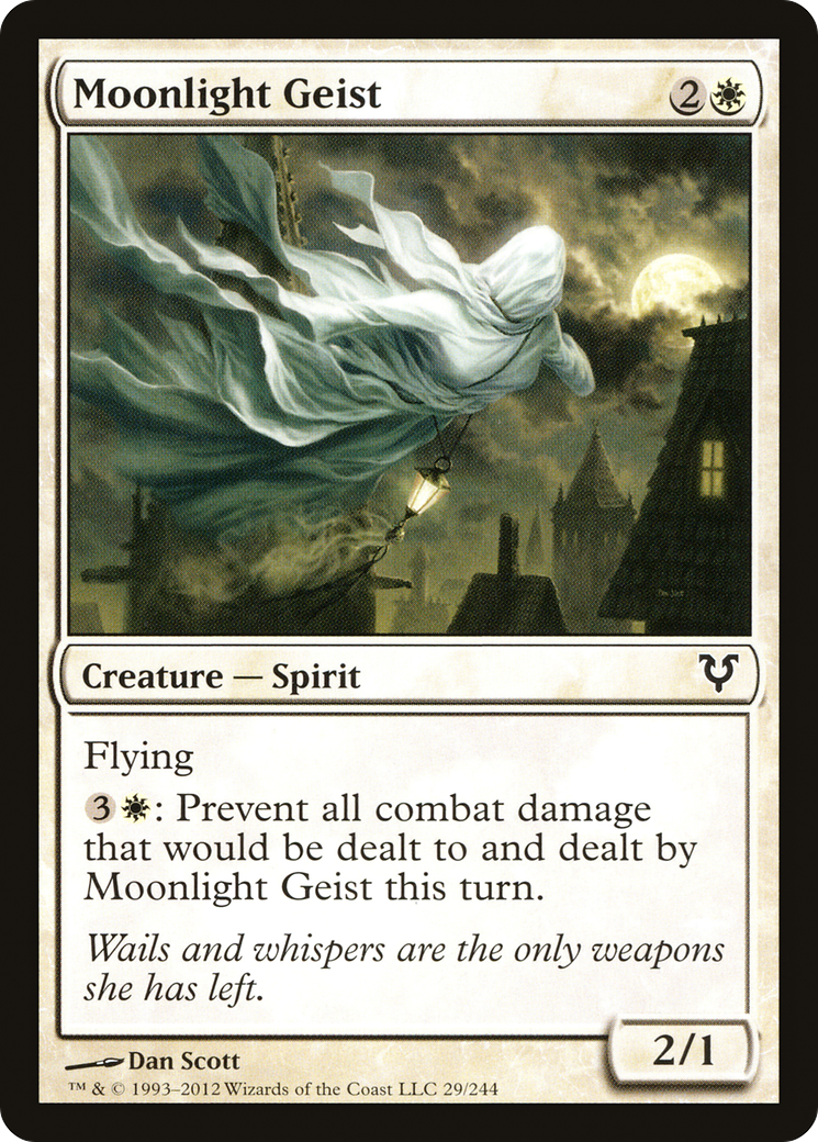 Moonlight Geist (AVR-029) - Avacyn Restored Foil - Premium MTG Single from Wizards of the Coast - Just $0.25! Shop now at Game Crave Tournament Store