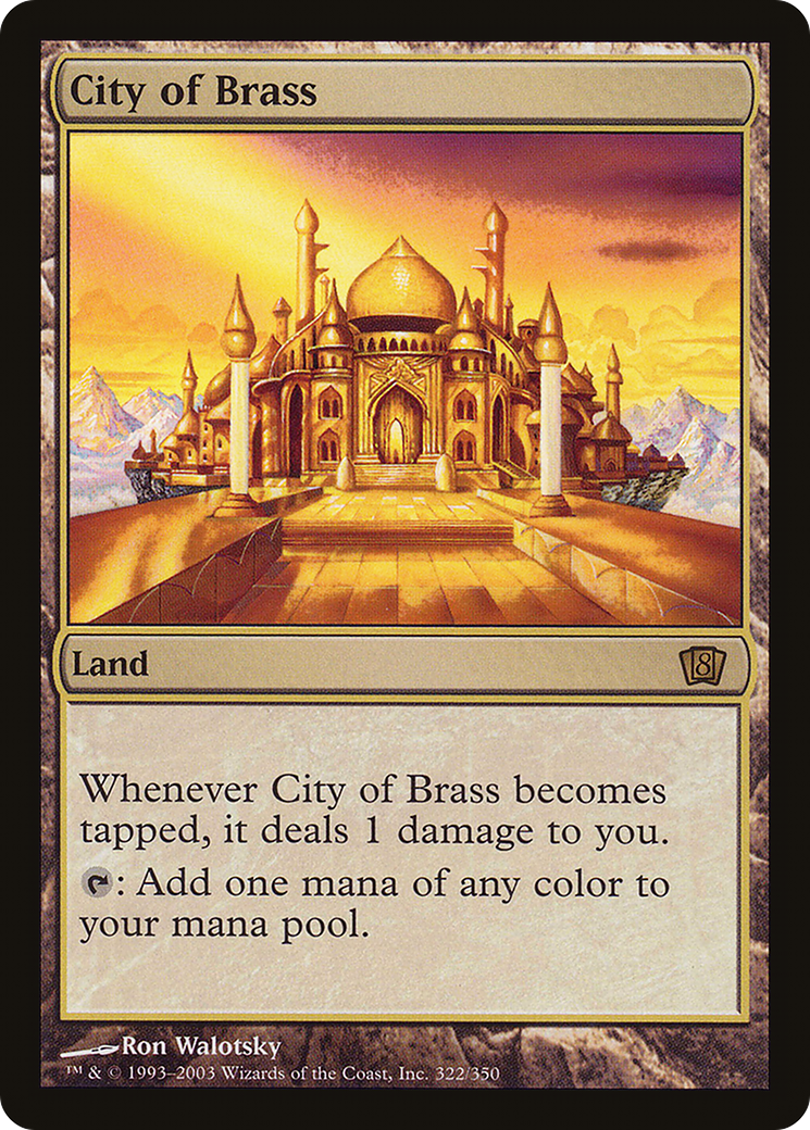 City of Brass (8ED-322★) - Eighth Edition Foil - Premium MTG Single from Wizards of the Coast - Just $23.59! Shop now at Game Crave Tournament Store