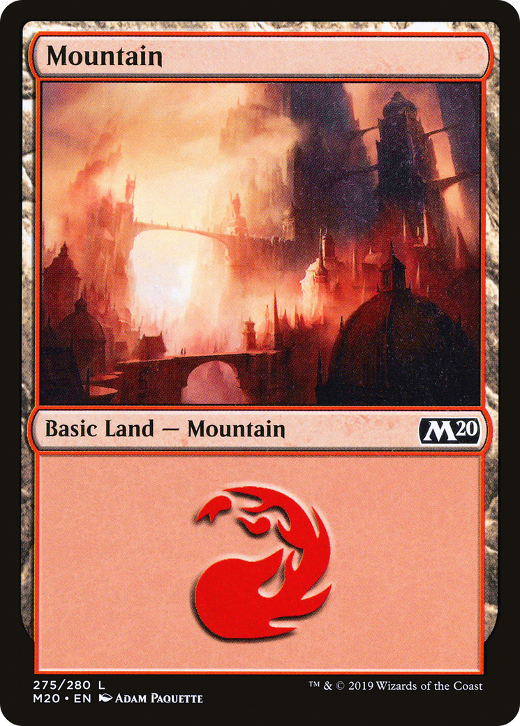 Mountain (M20-275) - Core Set 2020 - Premium MTG Single from Wizards of the Coast - Just $0.08! Shop now at Game Crave Tournament Store