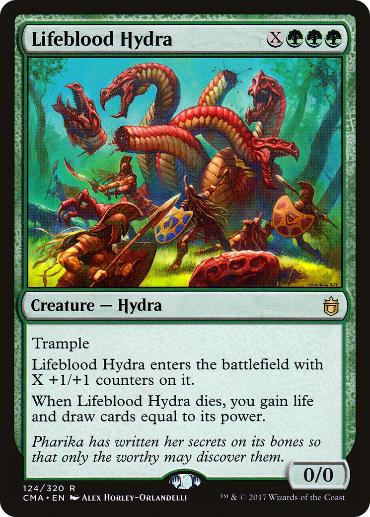 Lifeblood Hydra (CMA-124) - Commander Anthology - Premium MTG Single from Wizards of the Coast - Just $0.75! Shop now at Game Crave Tournament Store