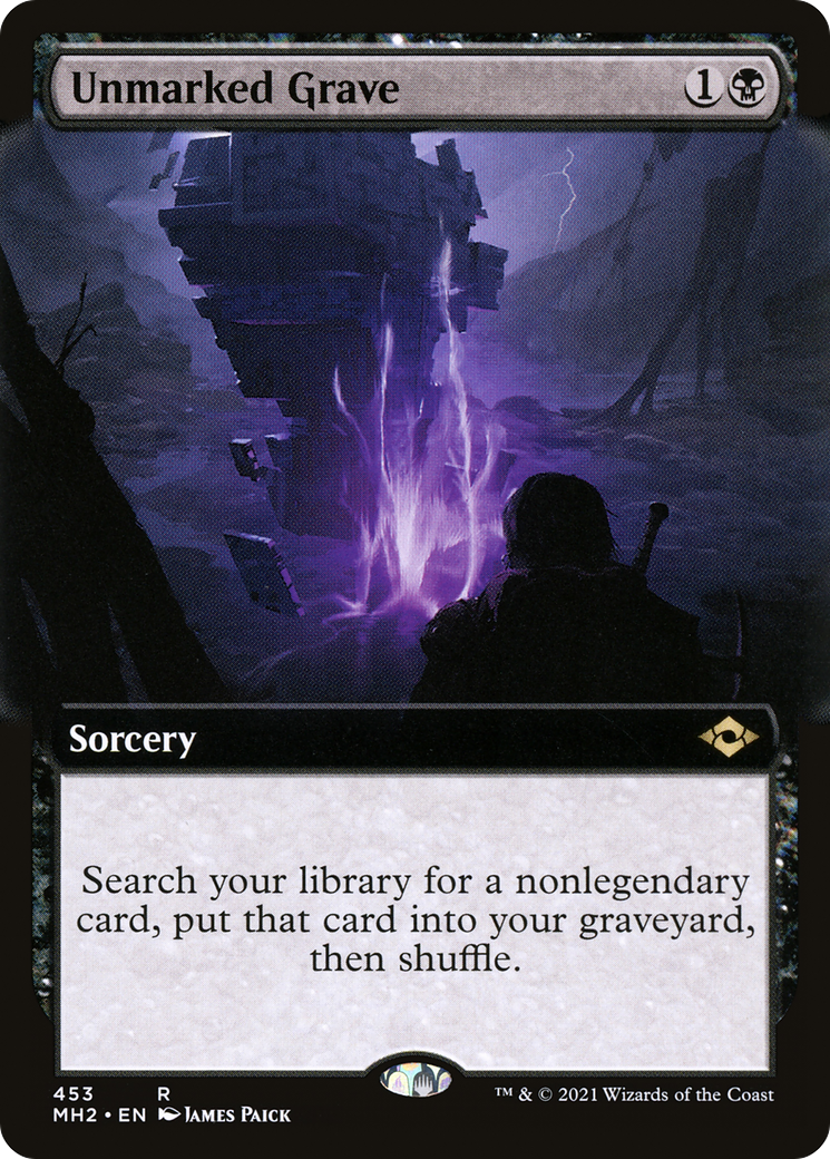 Unmarked Grave (MH2-453) - Modern Horizons 2: (Extended Art) - Premium MTG Single from Wizards of the Coast - Just $0.63! Shop now at Game Crave Tournament Store