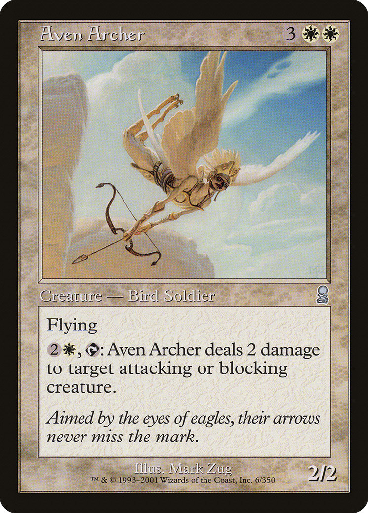 Aven Archer (ODY-006) - Odyssey - Premium MTG Single from Wizards of the Coast - Just $0.08! Shop now at Game Crave Tournament Store