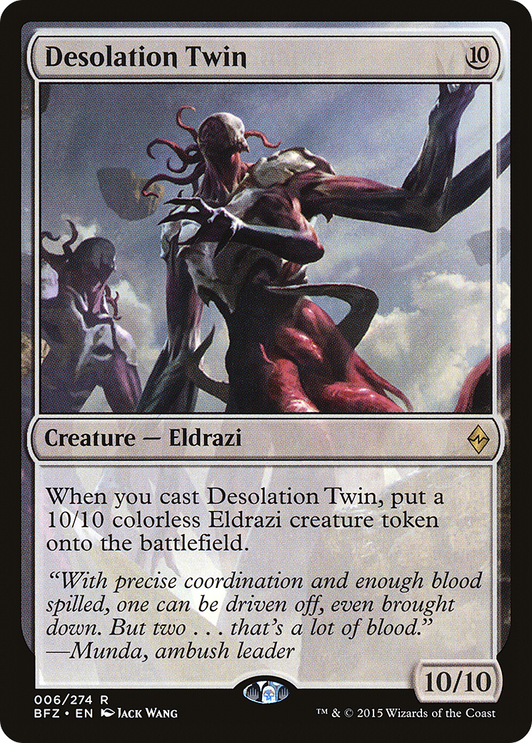 Desolation Twin (BFZ-006) - Battle for Zendikar Foil - Premium MTG Single from Wizards of the Coast - Just $0.65! Shop now at Game Crave Tournament Store