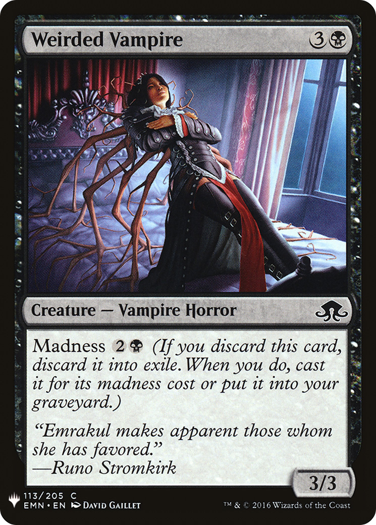 Weirded Vampire (MB1-824) - Mystery Booster - Premium MTG Single from Wizards of the Coast - Just $0.08! Shop now at Game Crave Tournament Store