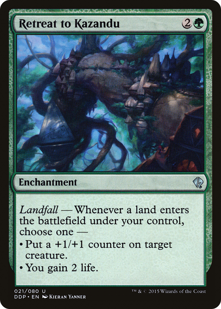 Retreat to Kazandu (DDP-021) - Duel Decks: Zendikar vs. Eldrazi - Premium MTG Single from Wizards of the Coast - Just $0.08! Shop now at Game Crave Tournament Store
