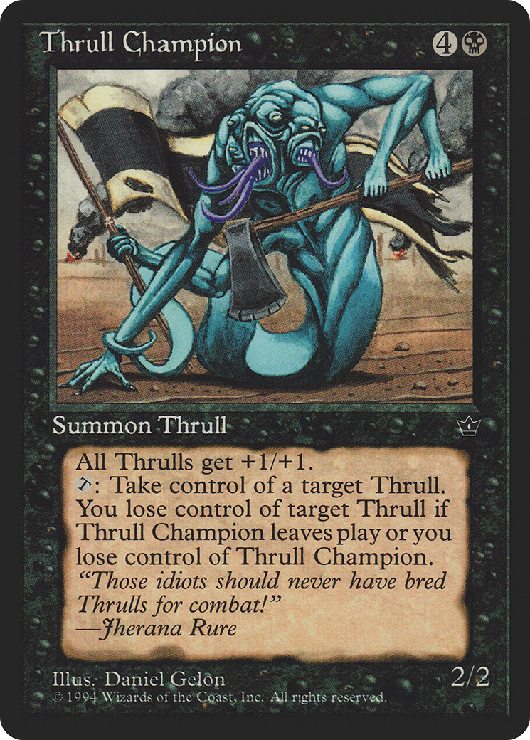 Thrull Champion (FEM-044) - Fallen Empires - Premium MTG Single from Wizards of the Coast - Just $1.17! Shop now at Game Crave Tournament Store