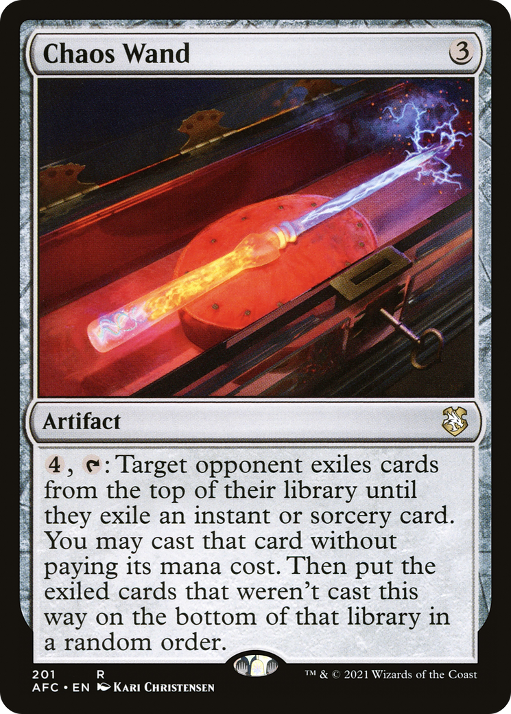 Chaos Wand (AFC-201) - Forgotten Realms Commander - Premium MTG Single from Wizards of the Coast - Just $0.08! Shop now at Game Crave Tournament Store