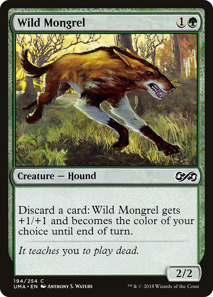 Wild Mongrel (UMA-194) - Ultimate Masters - Premium MTG Single from Wizards of the Coast - Just $0.08! Shop now at Game Crave Tournament Store
