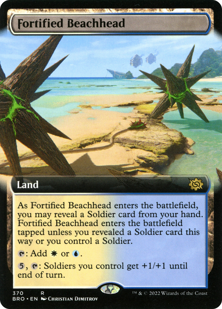 Fortified Beachhead (BRO-370) - The Brothers' War: (Extended Art) - Premium MTG Single from Wizards of the Coast - Just $0.09! Shop now at Game Crave Tournament Store