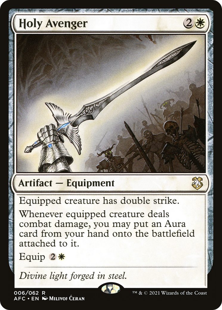 Holy Avenger (AFC-006) - Forgotten Realms Commander - Premium MTG Single from Wizards of the Coast - Just $0.11! Shop now at Game Crave Tournament Store