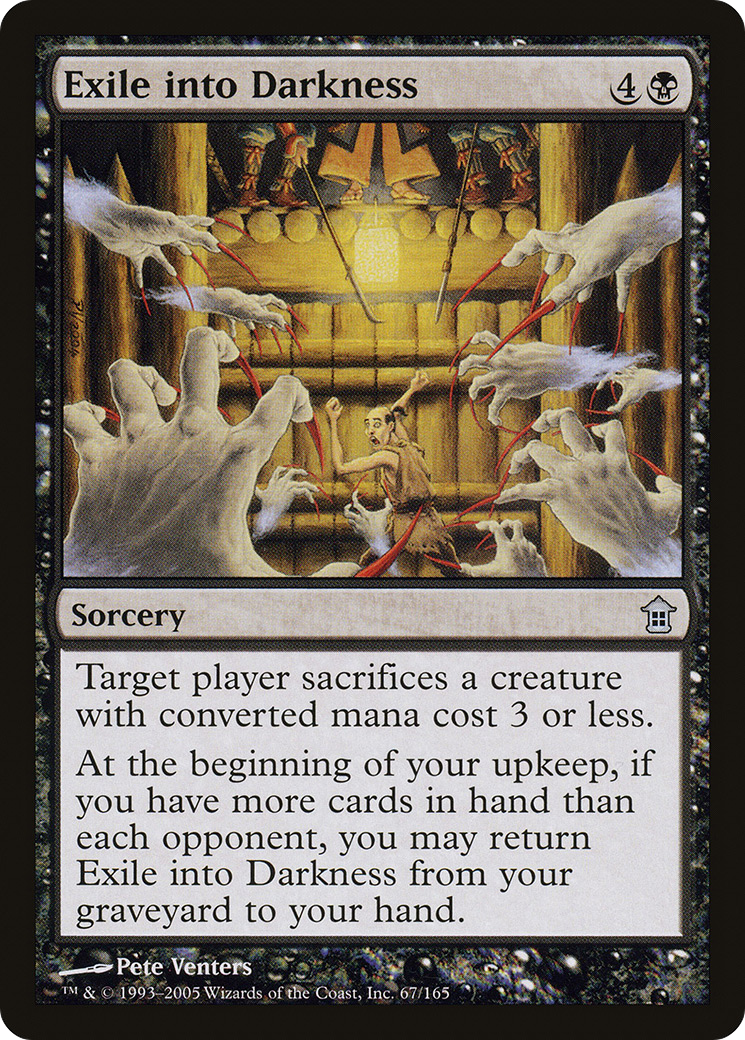 Exile into Darkness (SOK-067) - Saviors of Kamigawa Foil - Premium MTG Single from Wizards of the Coast - Just $0.11! Shop now at Game Crave Tournament Store
