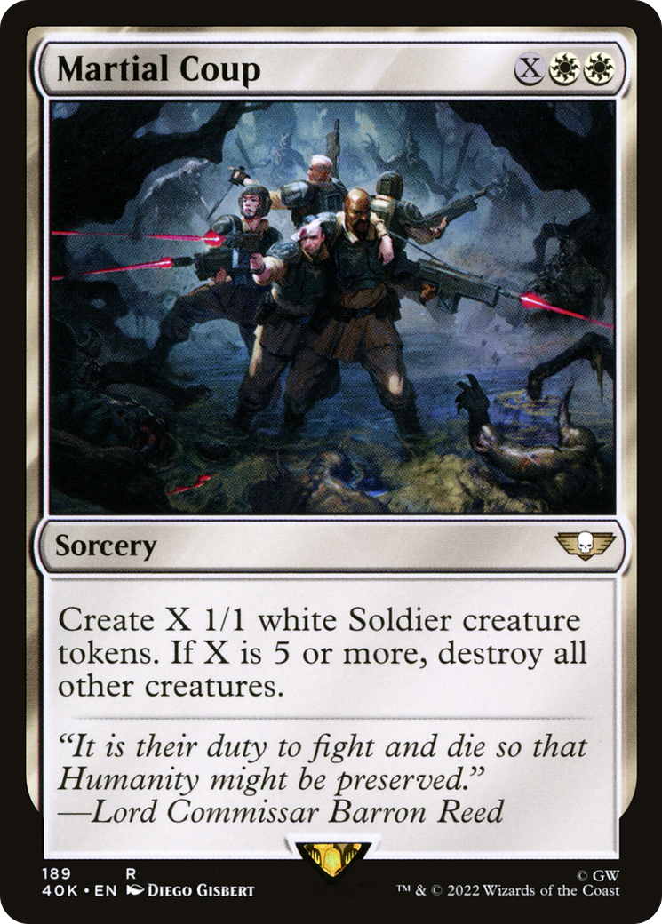 Martial Coup (40K-189) - Warhammer 40,000 Commander - Premium MTG Single from Wizards of the Coast - Just $0.08! Shop now at Game Crave Tournament Store