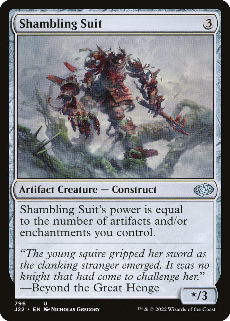 Shambling Suit (J22-796) - Jumpstart 2022 - Premium MTG Single from Wizards of the Coast - Just $0.25! Shop now at Game Crave Tournament Store