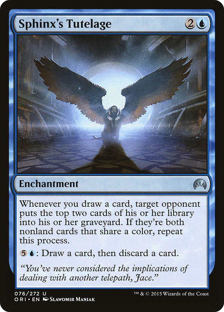 Sphinx's Tutelage (ORI-076) - Magic Origins Foil - Premium MTG Single from Wizards of the Coast - Just $1.23! Shop now at Game Crave Tournament Store