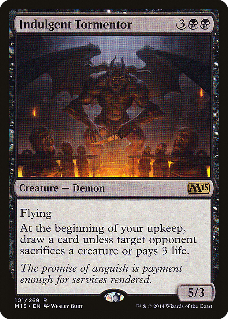 Indulgent Tormentor (M15-101) - Magic 2015 - Premium MTG Single from Wizards of the Coast - Just $0.14! Shop now at Game Crave Tournament Store