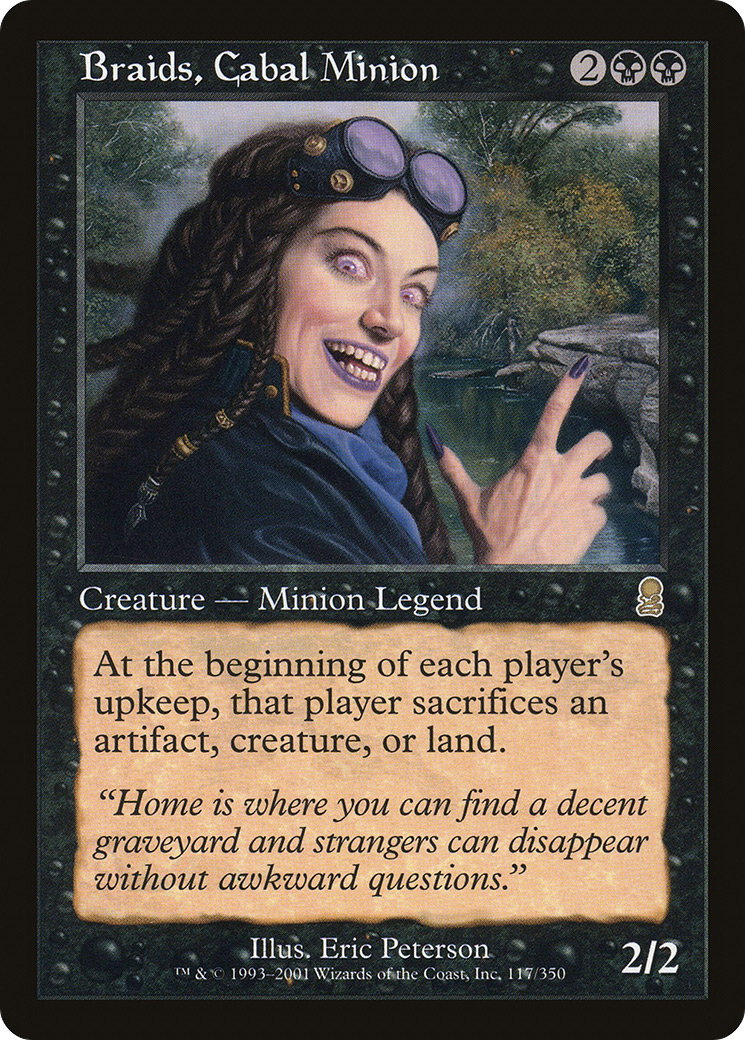 Braids, Cabal Minion (ODY-117) - Odyssey Foil - Premium MTG Single from Wizards of the Coast - Just $65.90! Shop now at Game Crave Tournament Store