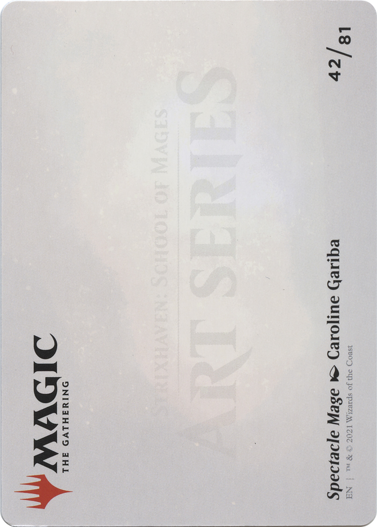 Spectacle Mage // Spectacle Mage (ASTX-042) - Strixhaven Art Series (Borderless) Foil - Premium MTG Single from Wizards of the Coast - Just $0! Shop now at Game Crave Tournament Store