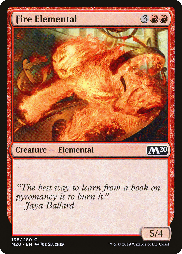 Fire Elemental (M20-138) - Core Set 2020 Foil - Premium MTG Single from Wizards of the Coast - Just $0.16! Shop now at Game Crave Tournament Store