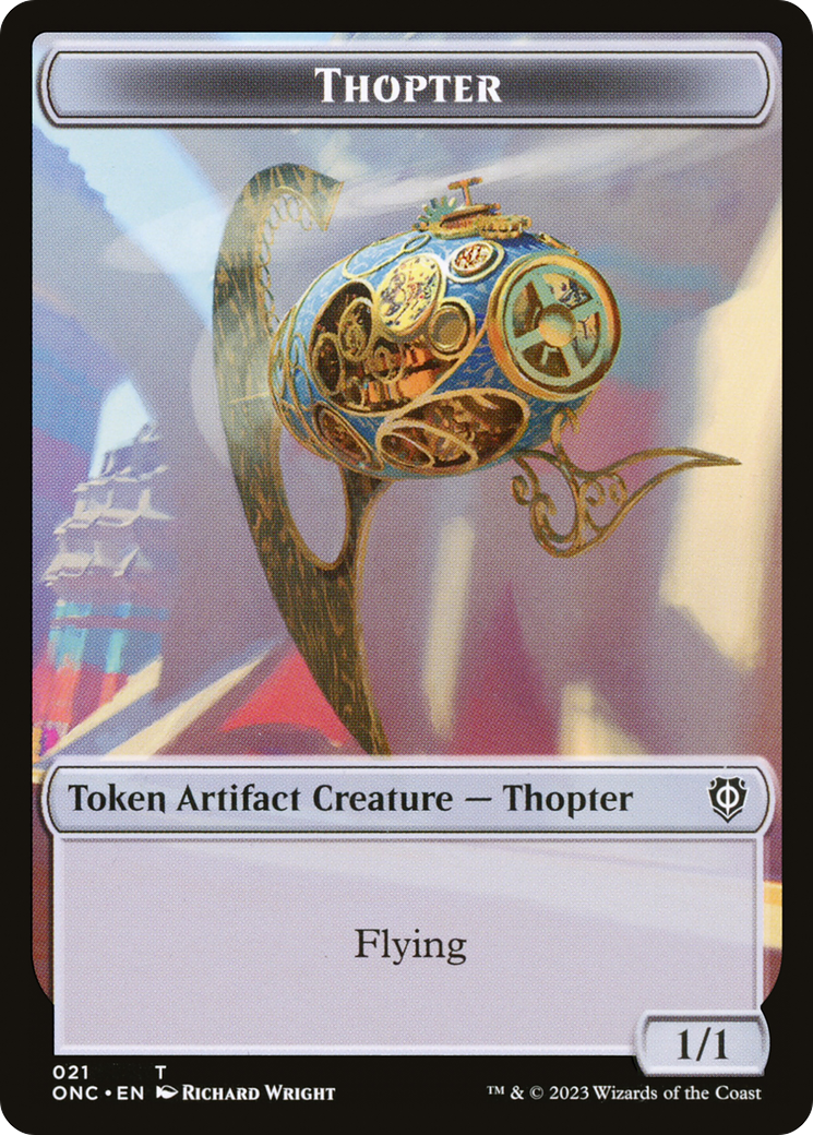 Thopter (TONC-021) - Phyrexia: All Will Be One Commander Tokens - Premium MTG Single from Wizards of the Coast - Just $0! Shop now at Game Crave Tournament Store
