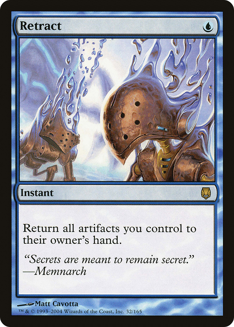 Retract (DST-032) - Darksteel - Premium MTG Single from Wizards of the Coast - Just $3.92! Shop now at Game Crave Tournament Store