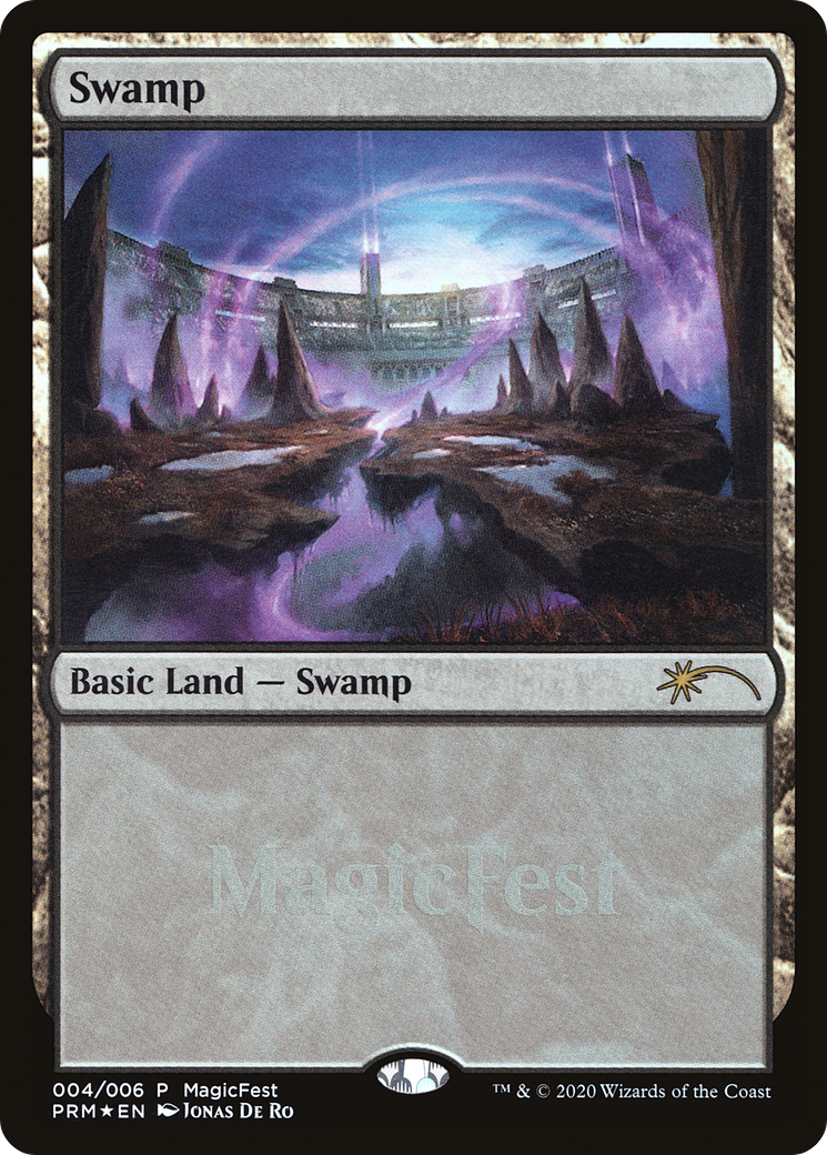 Swamp (PF20-004) - MagicFest 2020 Foil - Premium MTG Single from Wizards of the Coast - Just $0.42! Shop now at Game Crave Tournament Store