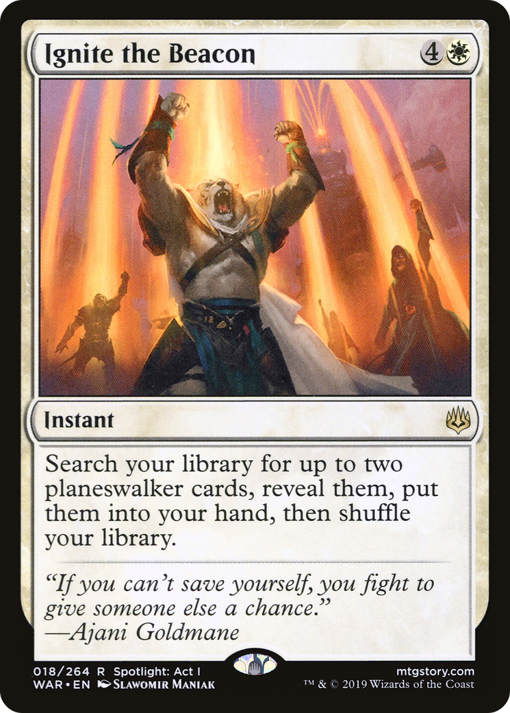 Ignite the Beacon (WAR-018) - War of the Spark Foil - Premium MTG Single from Wizards of the Coast - Just $0.41! Shop now at Game Crave Tournament Store