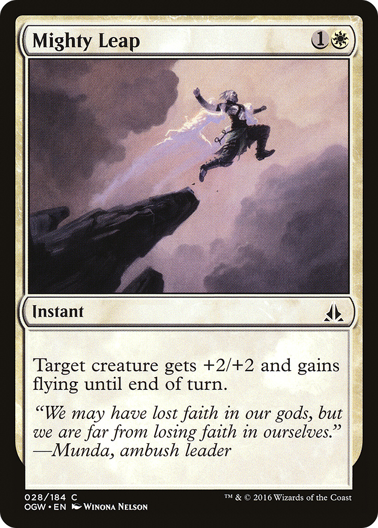 Mighty Leap (OGW-028) - Oath of the Gatewatch - Premium MTG Single from Wizards of the Coast - Just $0.08! Shop now at Game Crave Tournament Store