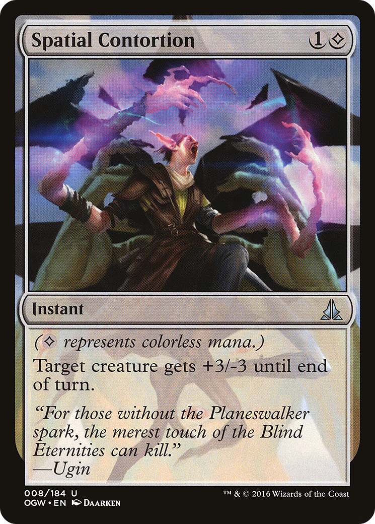 Spatial Contortion (OGW-008) - Oath of the Gatewatch Foil - Premium MTG Single from Wizards of the Coast - Just $0.35! Shop now at Game Crave Tournament Store