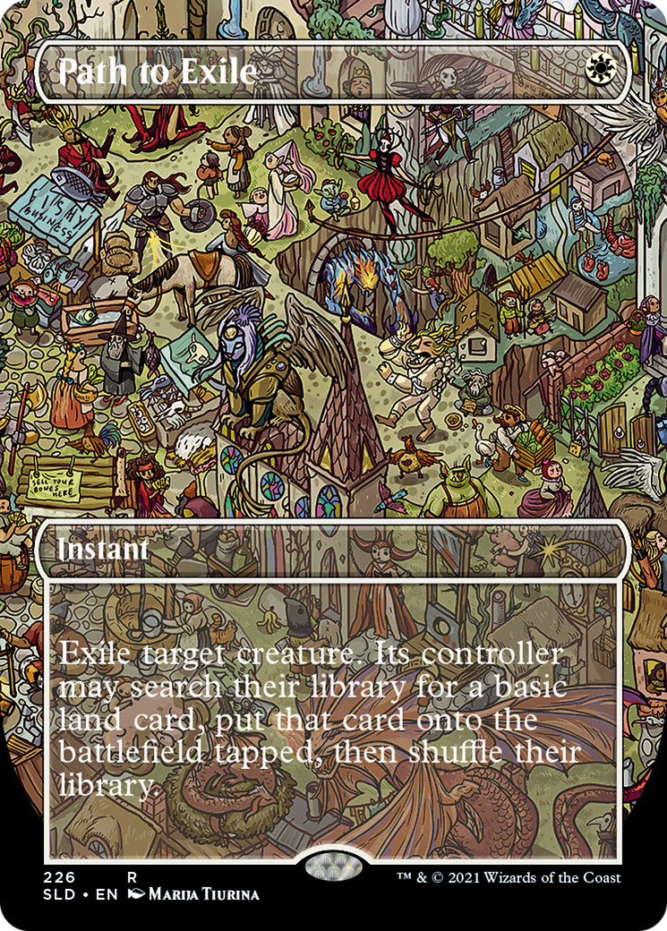 Path to Exile (SLD-226) - Secret Lair Drop (Borderless) Foil - Premium MTG Single from Wizards of the Coast - Just $3.83! Shop now at Game Crave Tournament Store