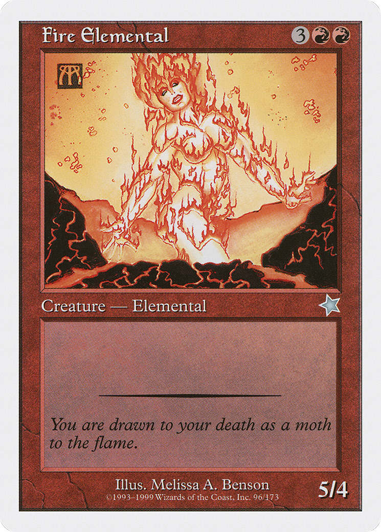 Fire Elemental (S99-096) - Starter 1999 - Premium MTG Single from Wizards of the Coast - Just $0.15! Shop now at Game Crave Tournament Store
