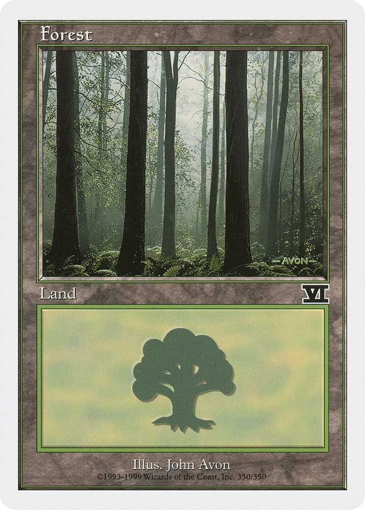 Forest (6ED-350) - Classic Sixth Edition - Premium MTG Single from Wizards of the Coast - Just $0.08! Shop now at Game Crave Tournament Store