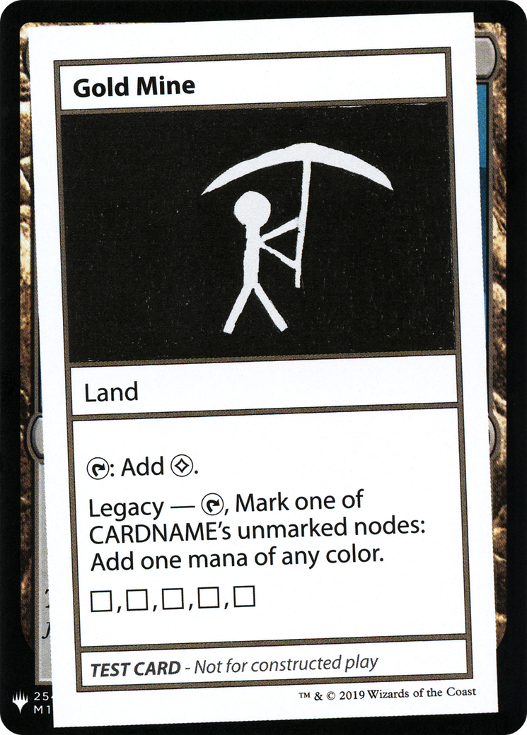 Gold Mine (CMB1-116) - Mystery Booster Playtest Cards 2019 - Premium MTG Single from Wizards of the Coast - Just $0.78! Shop now at Game Crave Tournament Store