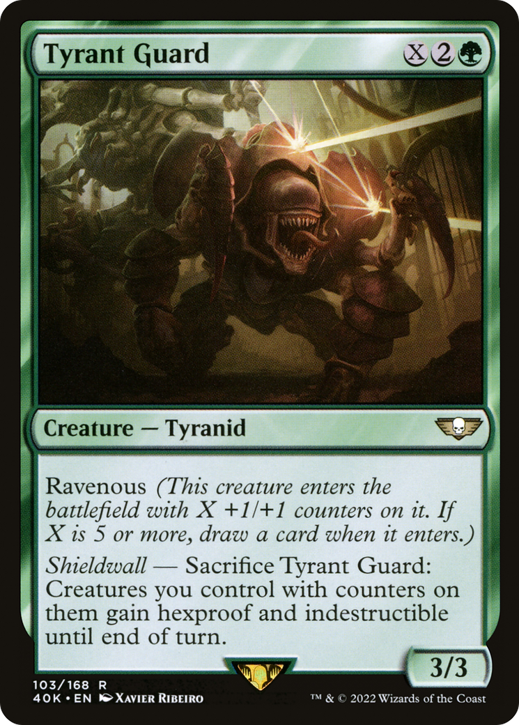 Tyrant Guard (40K-103) - Warhammer 40,000 Commander - Premium MTG Single from Wizards of the Coast - Just $1.25! Shop now at Game Crave Tournament Store
