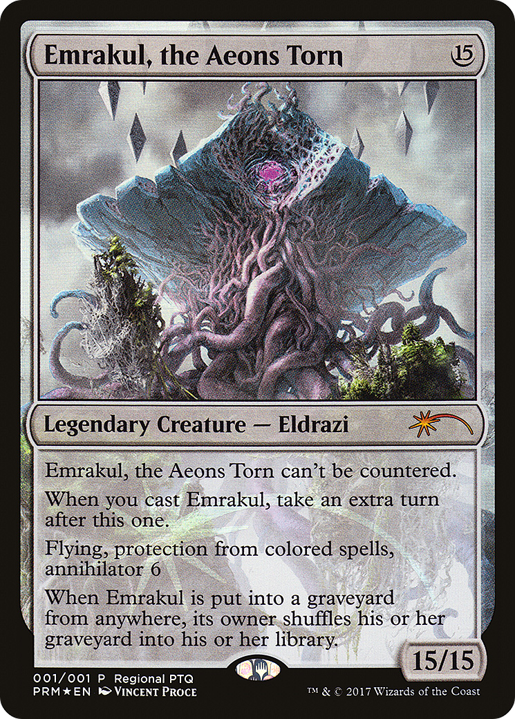 Emrakul, the Aeons Torn (PPRO-2017) - Pro Tour Promos Foil - Premium MTG Single from Wizards of the Coast - Just $52.87! Shop now at Game Crave Tournament Store