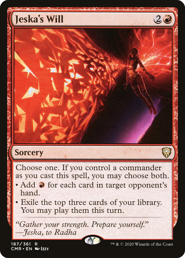 Jeska's Will (CMR-187) - Commander Legends - Premium MTG Single from Wizards of the Coast - Just $5.24! Shop now at Game Crave Tournament Store