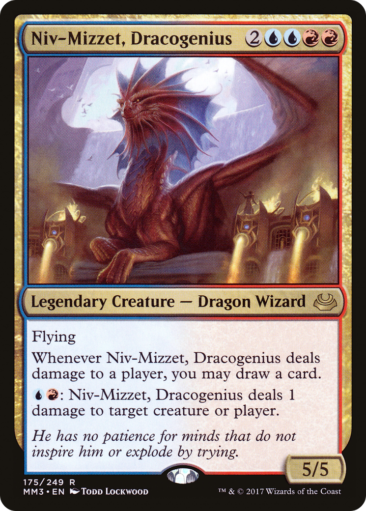 Niv-Mizzet, Dracogenius (MM3-175) - Modern Masters 2017 Foil - Premium MTG Single from Wizards of the Coast - Just $1.13! Shop now at Game Crave Tournament Store
