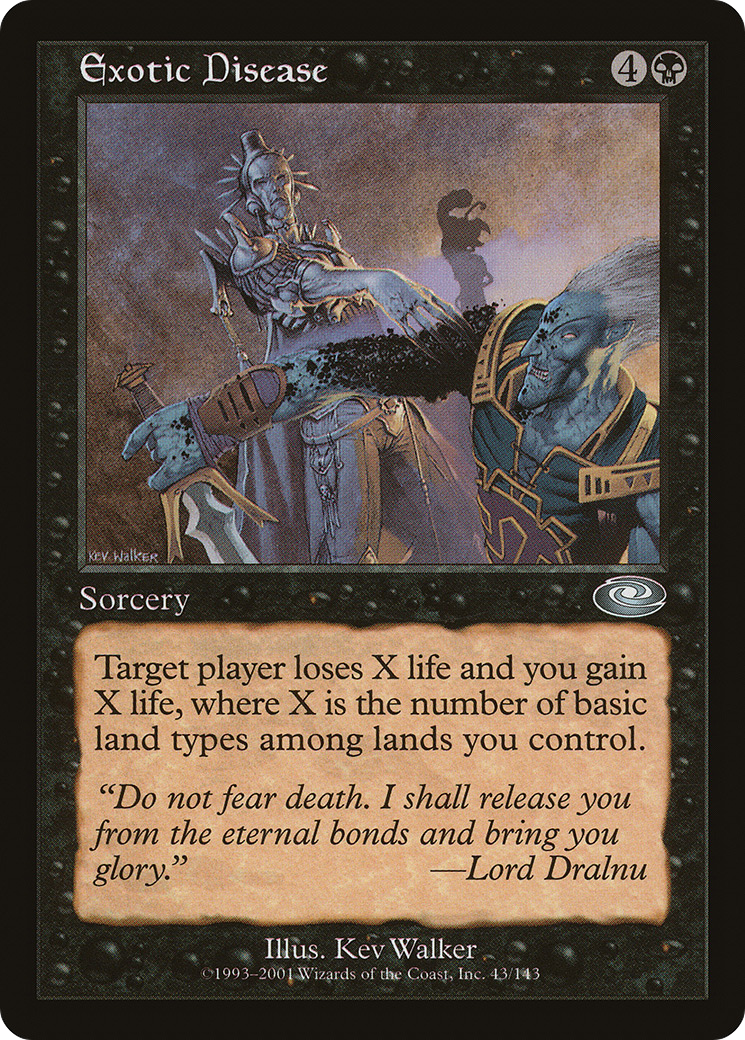 Exotic Disease (PLS-043) - Planeshift - Premium MTG Single from Wizards of the Coast - Just $0.08! Shop now at Game Crave Tournament Store